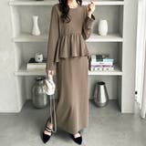 楽ちん！ペプラムデザインワンピース | GeeRA | 詳細画像22 