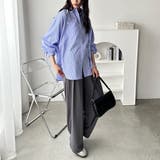 バックギャザー&リボンデザインシャツ | GeeRA | 詳細画像15