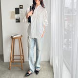 バックギャザー&リボンデザインシャツ | GeeRA | 詳細画像7