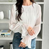 シアーシャーリングキャンディー袖ブラウス | GeeRA | 詳細画像4 