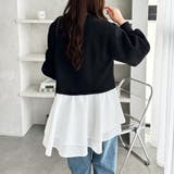 レイヤード風ペプラムスウェット | GeeRA | 詳細画像8 