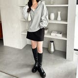 ハーフジップワッフルパーカー | GeeRA | 詳細画像14 