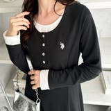 【Ｕ．Ｓ． ＰＯＬＯ ＡＳＳＮ．】レイヤード風ヘンリーネックワンピース | GeeRA | 詳細画像6 