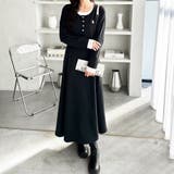 ブラック系 | 【Ｕ．Ｓ． ＰＯＬＯ ＡＳＳＮ．】レイヤード風ヘンリーネックワンピース | GeeRA