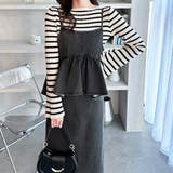 楽ちん！デニムペプラムキャミワンピース | GeeRA | 詳細画像11 