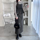 楽ちん！デニムペプラムキャミワンピース | GeeRA | 詳細画像13 