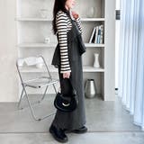 楽ちん！デニムペプラムキャミワンピース | GeeRA | 詳細画像14 