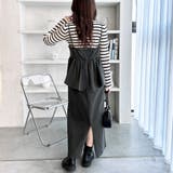 楽ちん！デニムペプラムキャミワンピース | GeeRA | 詳細画像15 