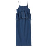 楽ちん！デニムペプラムキャミワンピース | GeeRA | 詳細画像17 