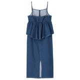 楽ちん！デニムペプラムキャミワンピース | GeeRA | 詳細画像18 