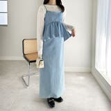 楽ちん!デニムペプラムキャミワンピース | GeeRA | 詳細画像14