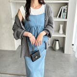 楽ちん！デニムペプラムキャミワンピース | GeeRA | 詳細画像8 