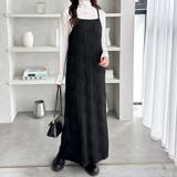 ブラック | ウェーブジャガードキャミワンピース | GeeRA