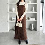 ブラウン | ウェーブジャガードキャミワンピース | GeeRA