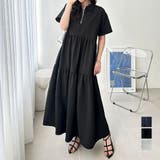 サッカーティアードハーフジップワンピース | GeeRA | 詳細画像1