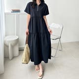 サッカーティアードハーフジップワンピース | GeeRA | 詳細画像13