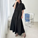 ブラック | サッカーティアードハーフジップワンピース | GeeRA