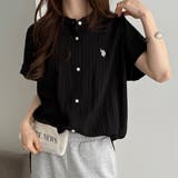 【Ｕ．Ｓ． ＰＯＬＯ ＡＳＳＮ．】ポコポコ素材フレンチスリーブシャツ | GeeRA | 詳細画像8 