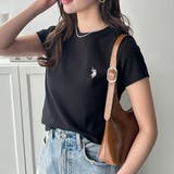 ブラック | 【Ｕ．Ｓ． ＰＯＬＯ ＡＳＳＮ．】汗染み防止ミニＴシャツ | GeeRA