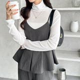 セットアップ風プリーツビスチェキャミサロペ | GeeRA | 詳細画像10 