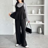 セットアップ風プリーツビスチェキャミサロペ | GeeRA | 詳細画像4 