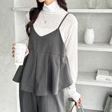 セットアップ風プリーツビスチェキャミサロペ | GeeRA | 詳細画像9 