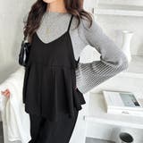 ブラック | セットアップ風プリーツビスチェキャミサロペ | GeeRA