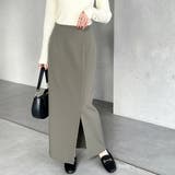 チャコールグレー | オンオフ着られる！スリットタイトスカート | GeeRA