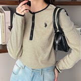 【Ｕ．Ｓ． ＰＯＬＯ ＡＳＳＮ．】ワッフルヘンリーネックカットソー  | GeeRA | 詳細画像5 