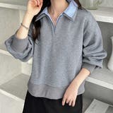 裏起毛ダブル衿スウェット | GeeRA | 詳細画像2 