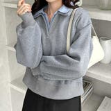 裏起毛ダブル衿スウェット | GeeRA | 詳細画像3 