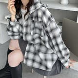 チェック | フード付きオーバーサイズシャツ | GeeRA