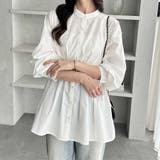 ウエストタックリボンシャツチュニック | GeeRA | 詳細画像2 