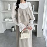 ベージュ | フリルキャミワンピース | GeeRA