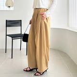 カーブデザインワイドチノパンツ | GeeRA | 詳細画像4 