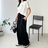 とろみイージーワイドピンタックパンツ | GeeRA | 詳細画像16