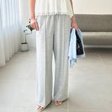 グレー | とろみイージーワイドピンタックパンツ | GeeRA