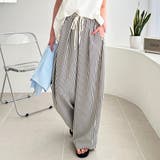 さらっと着やすい!ストライプワイドパンツ | GeeRA | 詳細画像3