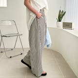 さらっと着やすい!ストライプワイドパンツ | GeeRA | 詳細画像5