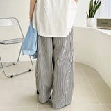 さらっと着やすい!ストライプワイドパンツ | GeeRA | 詳細画像6
