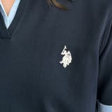 【U.S. POLO ASSN.】衿付ポロニットトップス | GeeRA | 詳細画像13