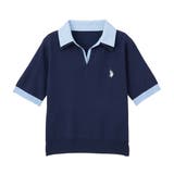 【U.S. POLO ASSN.】衿付ポロニットトップス | GeeRA | 詳細画像36