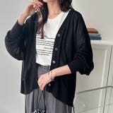 接触冷感!Vネックカーディガン | GeeRA | 詳細画像2