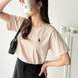 ベージュ | 【U.S. POLO ASSN.】接触冷感ワンポイント刺繍Tシャツ | GeeRA