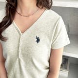 【U.S. POLO ASSN.】接触冷感Vネックヘンリーリブカットソー | GeeRA | 詳細画像11
