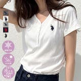 GeeRA（ジーラ） | 【Ｕ．Ｓ． ＰＯＬＯ ＡＳＳＮ．】接触冷感Vネックヘンリーリブカットソー