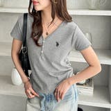 【U.S. POLO ASSN.】接触冷感Vネックヘンリーリブカットソー | GeeRA | 詳細画像21
