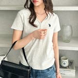 【U.S. POLO ASSN.】接触冷感Vネックヘンリーリブカットソー | GeeRA | 詳細画像5