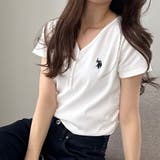 【Ｕ．Ｓ． ＰＯＬＯ ＡＳＳＮ．】接触冷感Vネックヘンリーリブカットソー | GeeRA | 詳細画像40 