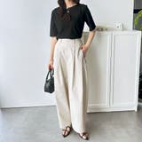 配色メロー5分袖表面感カットソー | GeeRA | 詳細画像13